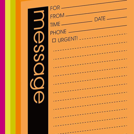 Post-it Super Sticky Notes, Telephone Message, 4x5 in, 4 Pads, 2X The Sticking Power,Energy Boost Collection, Lined (7679-4-SS)