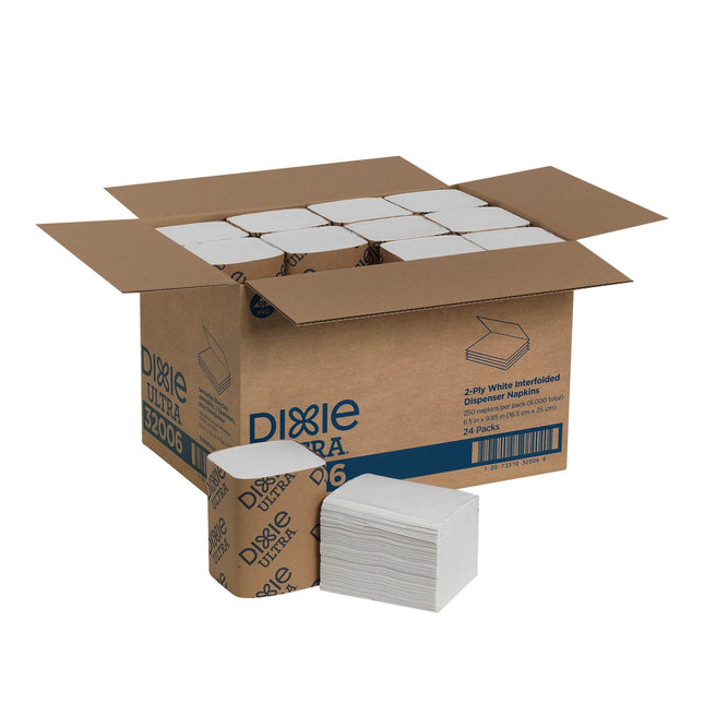 GEORGIA-PACIFIC Dixie Ultra Interfold Napkins Whit
