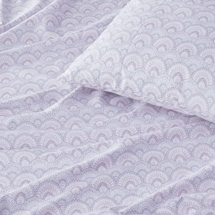 Comfort Spaces 100% Cotton Breathable Lightweight Soft Duvet Cover Set with 12" Elastic Pocket Fits Mattress Up to 14" Cozy All Season Bedding Matching