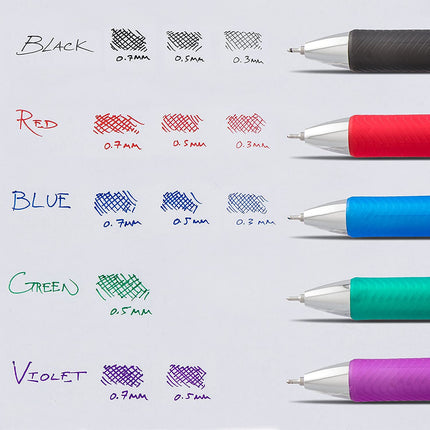 Pentel Energel 0.5 mm black needle tip pens, 10 Pack, Rtx Retractable Liquid Gel Pen, Great for Office, School & Home for Women & Men BLN75BP10A