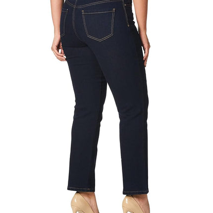 Gloria Vanderbilt Women's Amanda Classic High Rise Tapered Jean, Black Rinse, 4 Regular