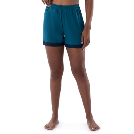 Fruit of the Loom Women's Plus Size Sleeve Tee and Short 2 Piece Sleep Set, Turquoise, 2X