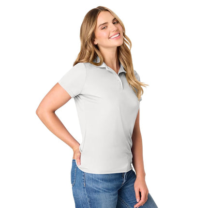 Hanes Sport Women's Cool DRI Performance Polo,White,Small
