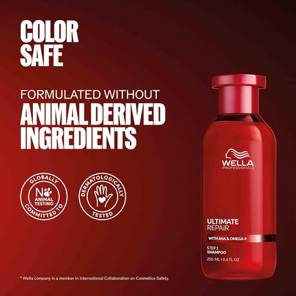 Wella Professionals ULTIMATE REPAIR, For Damaged Hair, Luxury Hair Care Regimen, Intense Repair and Nourishment, Suitable for All Hair Types - SHAMPOO 1L