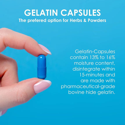 Capsuline - Size 00 Clear Empty Gelatin Capsules - 5000 Count - Manufactured in North & South America - Kosher & Halal Certified - Pill Capsules