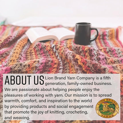 Lion Brand Yarn, Landscapes Crochet Yarn, Volcano, Multicolor, 3 Pack