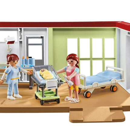 Playmobil 71616 Action Heroes: Maternity ward, made from over 80% recycled and bio-based materials, detailed play sets suitable for children ages 4+
