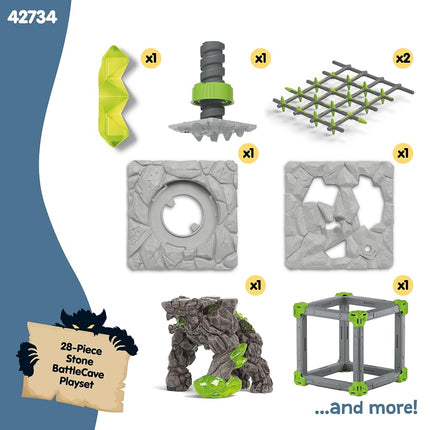 Schleich Eldrador - 28Pc Battlecave Stone Smasher Playset - Kids 7+ | 42734