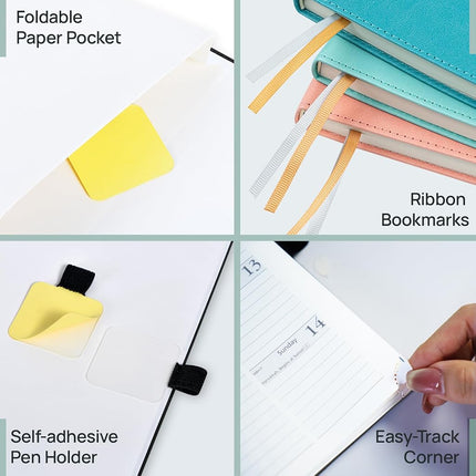 POPRUN Planner 26-27 2026 Diary,Weekly Diary,Softcover,Jul 26 To Jun 27