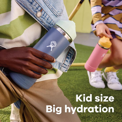 Hydro Flask 18 Oz Kids Wide Mouth Straw Cap and Boot Anemone