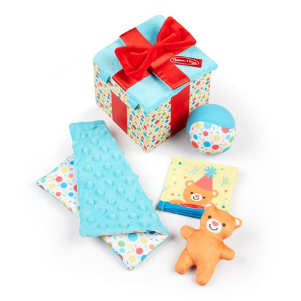 Melissa & Doug Surprise Gift Box Infant Toy| Developmental Toy for Toddlers | Sensory Toys for Children | 0+ | Gift for Baby Boys or Baby Girls - FSC Certified