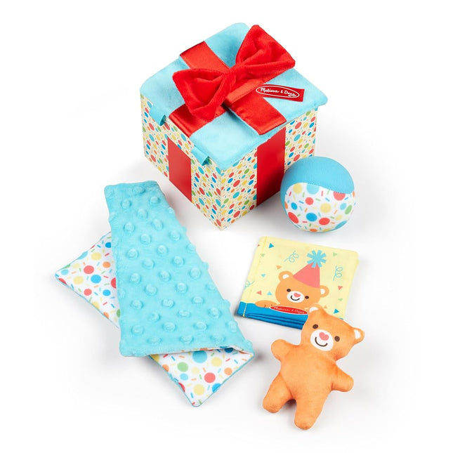 Melissa & Doug Surprise Gift Box Infant Toy| Developmental Toy for Toddlers | Sensory Toys for Children | 0+ | Gift for Baby Boys or Baby Girls - FSC Certified