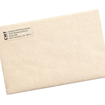 Avery Printable Return Address Labels with Sure Feed, 2/3" x 1-3/4", Matte Clear, 600 Blank Mailing Labels (18695)