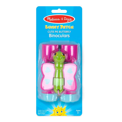 Melissa & Doug Sunny Patch Binoculares de Mariposa "Cutie Pie" - Juguete de Imitación 16090