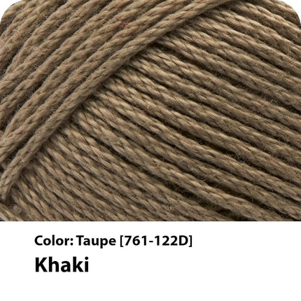 (Lot de 3) Fil de coton 24/7 Lion Brand Yarn, Taupe