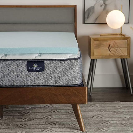 Surmatelas en mousse à mémoire de forme Serta ThermaGel, rafraîchissant et soulageant la pression, 5 cm, California King