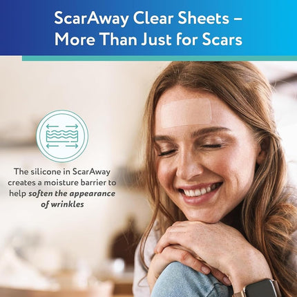 ScarAway Scaraway Clear Silicone Scar Sheets, 6 Count
