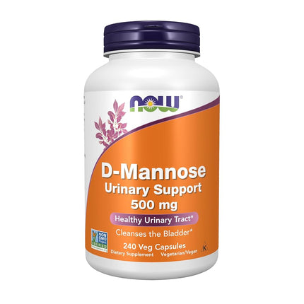 NOW Supplements, Certified Non-GMO, D-Mannose 500 