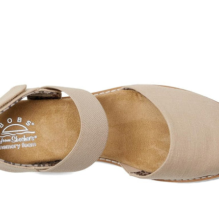 Skechers Women's Desert Kiss-Sun Shining Ballerines, Naturel, 2 UK