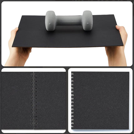 20 Pcs Book Board, Binders Board Chipboard Designer Bookboard Kraft Heavy Duty Chipboard Sheets Bookbinding Supplies for Book Binding Cover (Black, 11 x 8.5 Inch 50PT)