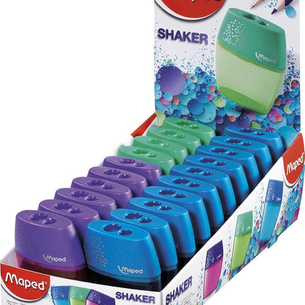 Maped Shaker 2 Hole Canister Pencil Sharpener, Pac