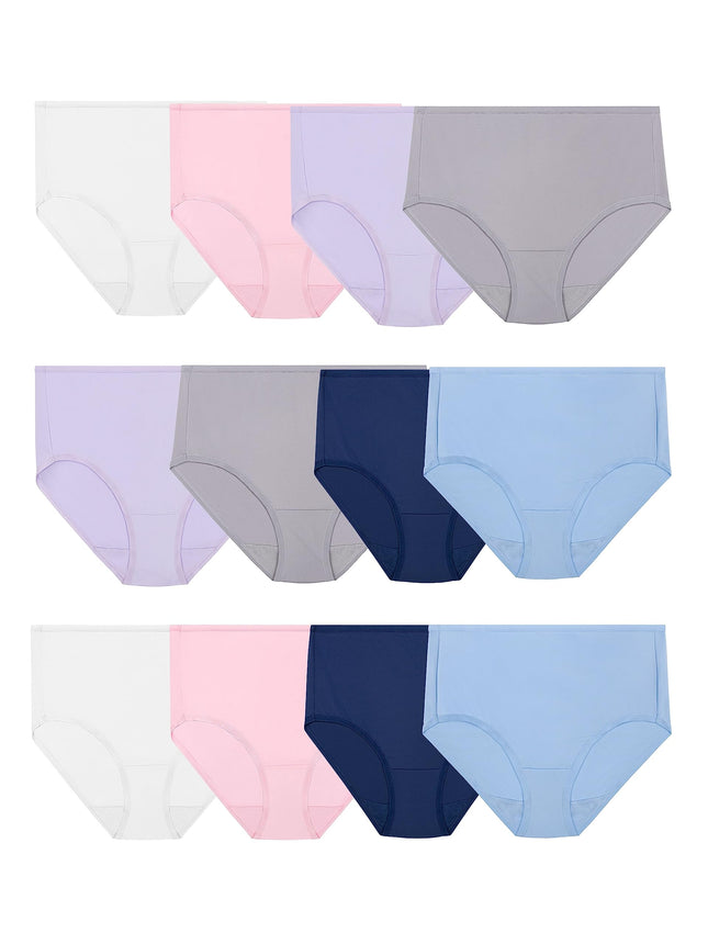Fruit of the Loom Women's Microfiber Hi-Cut Underw