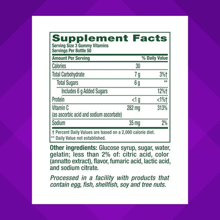 Vitafusion Power C, Gummy Vitamins For Adults, 150-Count (Packaging May Vary)