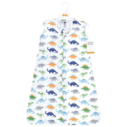 Gigoteuse portable 2 pièces en jersey de coton Hudson Baby, motif dinosaures bleus, 12-18 mois