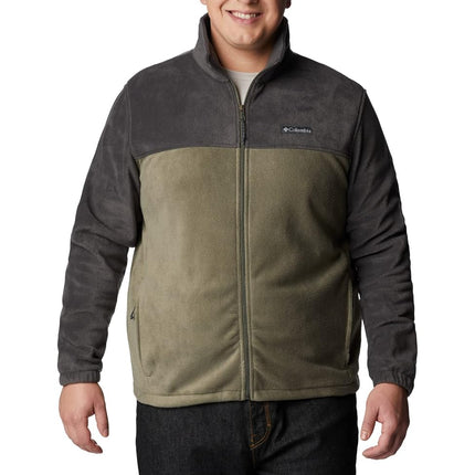 Columbia Men's Steens Mountain Full Zip 2.0 Fleece Jacket, Shark/Stone Green, 6X