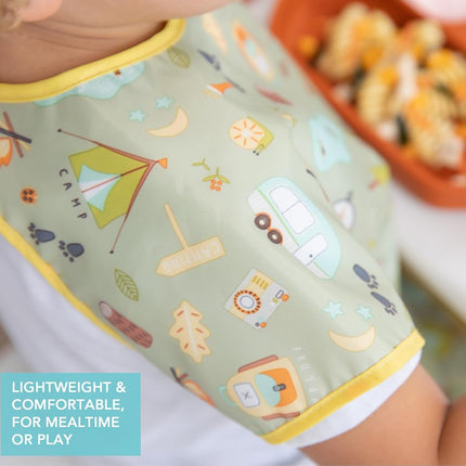 Bumkins Junior Bib, Adjustable Hook & Loop Closure, Catch-All Pocket, Baby-Led Weaning, Waterproof, Machine Washable, Stain & Odour Resistant, BPA Free, 1-3 Years, Unicorn Design