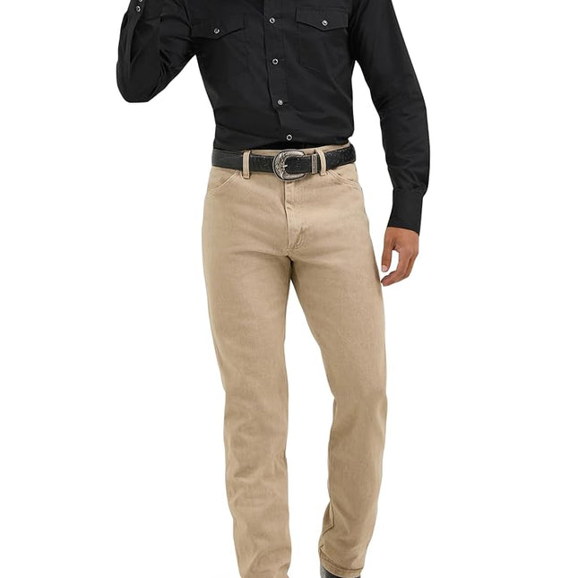 Wrangler Herren Jeans 13MWZ, Original Regular Bootcut Fit, Straight Leg, PREWASHED TAN, 33W / 32L