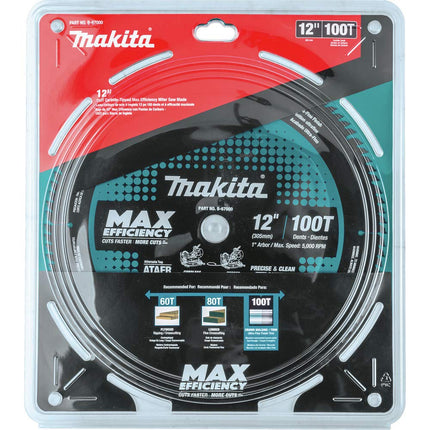 Makita B-67000 12" 100T Carbide-Tipped Max Efficiency Miter Saw Blade