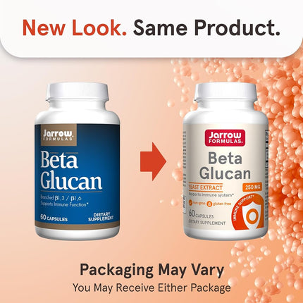 Jarrow Formulas Beta Glucan 250mg, Supports Immune Function, 60 Caps