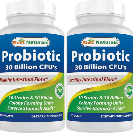 Best Naturals Probiotic 10 Strains 30 Billion Shel