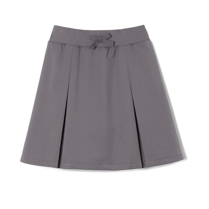 French Toast Girls' Pull-on Kick Pleat Scooter School Uniform Skirt, Grey, 10