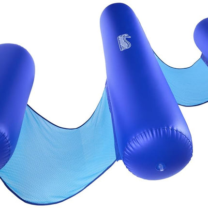SwimWays Spring Float Premium Tandem Hammock, Pool Hammock Fits 2 Adults, Inflatable Pool Floats Adult with Fast Inflation for Ages 15 & Up