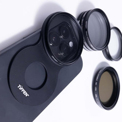 TIFFEN 58MM Filter Mount for iPhone 13/14/15/16 PRO, MAGSAFE Compatible, Slim and Lightweight Design, Magnetic Filter Mount ONLY
