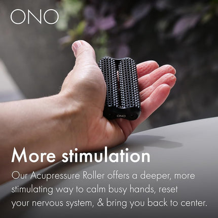 ONO Roller - Handheld Fidget Toy for Adults | Help Relieve Stress, Anxiety, Tension | Promotes Focus, Clarity | Compact, Portable Design (Acupressure, Junior Size)