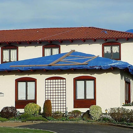 Kotap 30-ft x 30-ft General Purpose Blue Poly Tarp, Item: TRA-3030