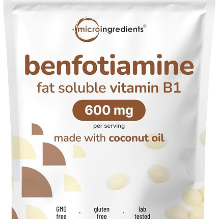 Micro Ingredients Vitamin B1 Benfotiamine 600mg Pe