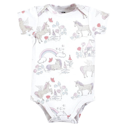 Hudson Baby Grenouillères en Coton Mixtes pour Bébé, Monde de Rêves Licorne, 9-12 Mois