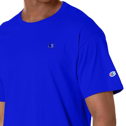 Champion Unisex's Big & Tall, Classic Tee Embroidered C Logo Shirt, Surf The Web, Medium