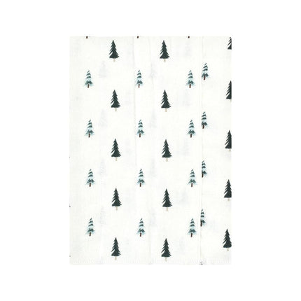 Hudson Baby Unisex Baby Cotton Flannel Burp Cloths, Boy Woodland Pals 4-Pack, One Size