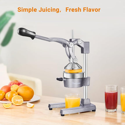 TONGCHANT Cast Iron Manual Juicer for Orange Lemon Citrus &Pomegranate