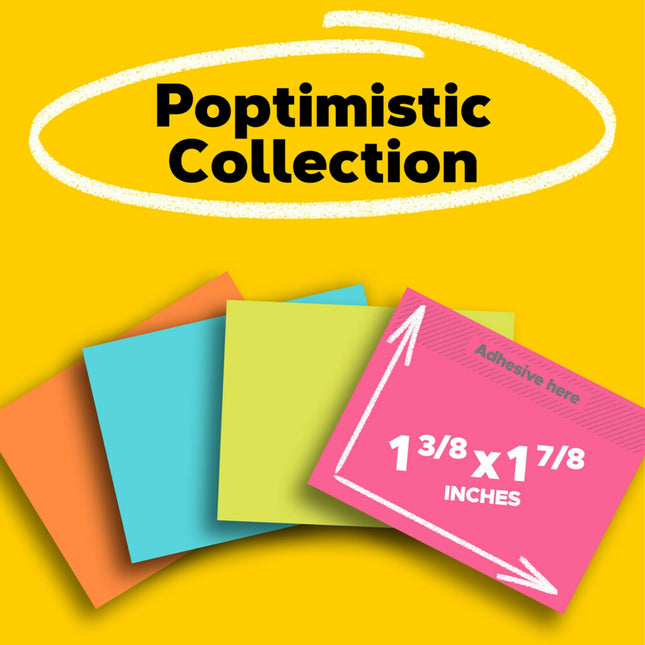 Post-it Notes 653AN Original Pads in Cape Town Colors, 1 1/2 x 2, 100-Sheet (Pack of 12)
