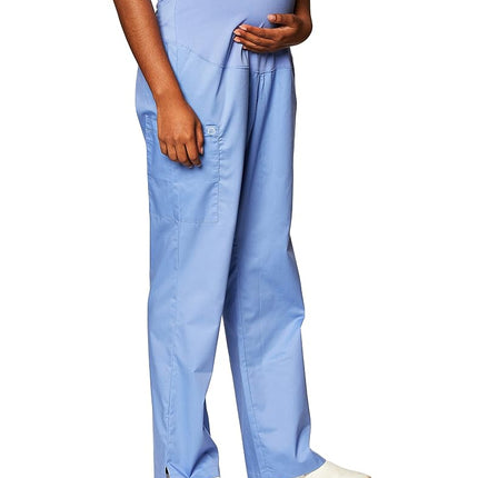 Wink Women's Wonderwork Maternity Pant, Ceil Blue, X-Large, Ceil Blue, X-Large