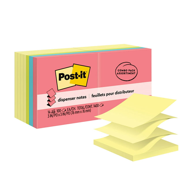 Post-it Pop-up Notes 3x3 in, 14 Pads, America's’s 