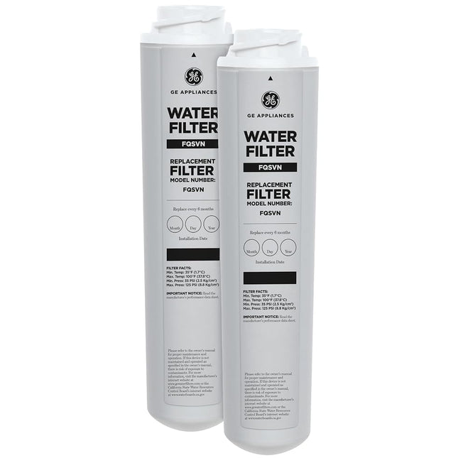 GE FQSVN Under Sink Water Filter | Replacement for Water Filtration System | Easy Install | Reduces Sediment, Rust & Other Impurities from Water | Replace Every 6 Months for Best Results | 1 Filter