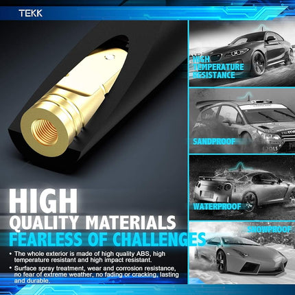 Tekk Short Antenna Compatible with 2007-2026 Chevy Silverado 1500 / Designed for Optimized FM/AM Reception / 4.8 Inches