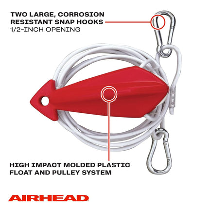 Airhead Tow Demon Harness with Steel Cable for 1 Rider Towable Tubes, Water Skis, Wakeboards and Kneeboards, Multiple